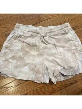 Old Navy Womens Pull On Linen Blend Shorts Medium